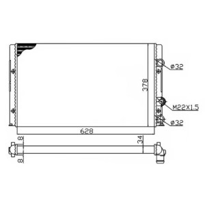 NRF Economy Class Kühler, Motorkühlung 50457A