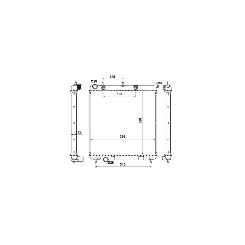 NRF EASY FIT Kühler, Motorkühlung 50467