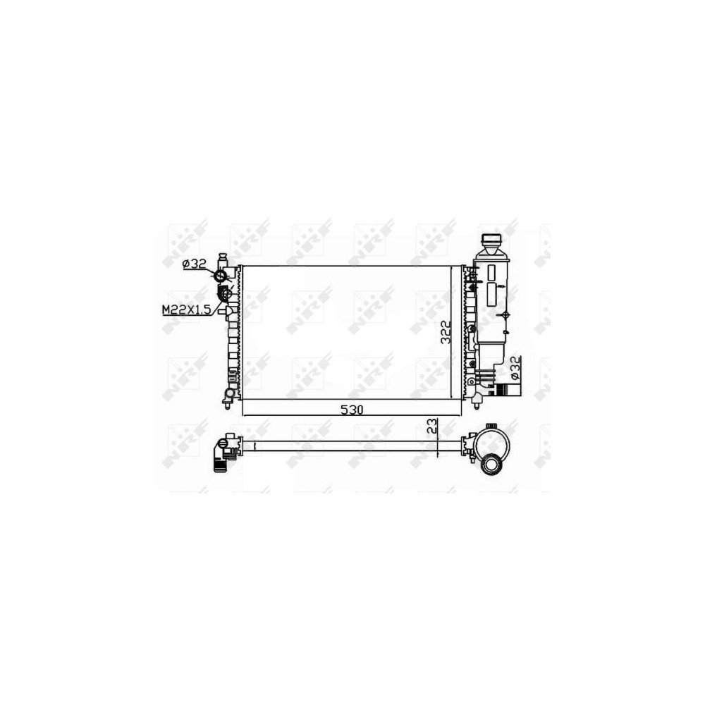 NRF Kühler, Motorkühlung 50471