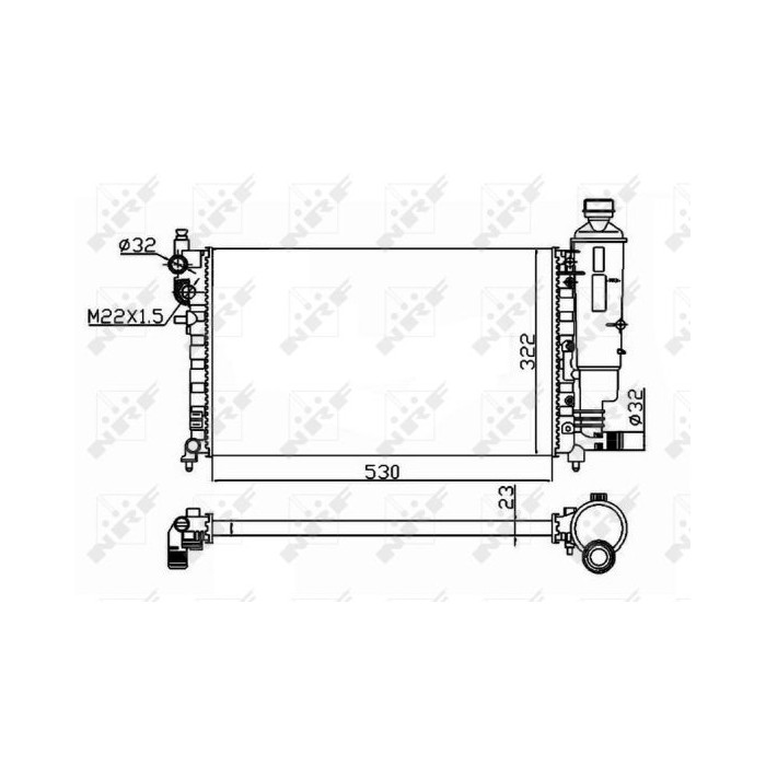 NRF Kühler, Motorkühlung 50471