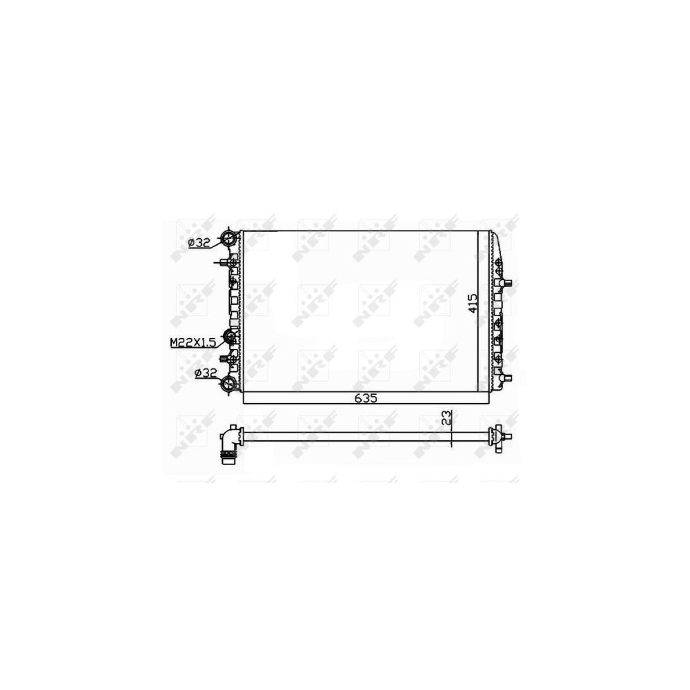 NRF Kühler, Motorkühlung 50542