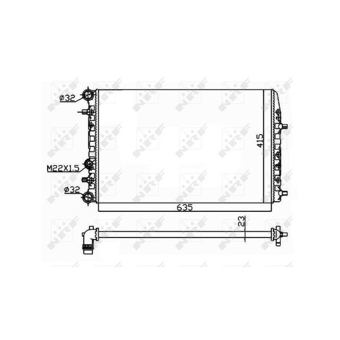 NRF Kühler, Motorkühlung 50542