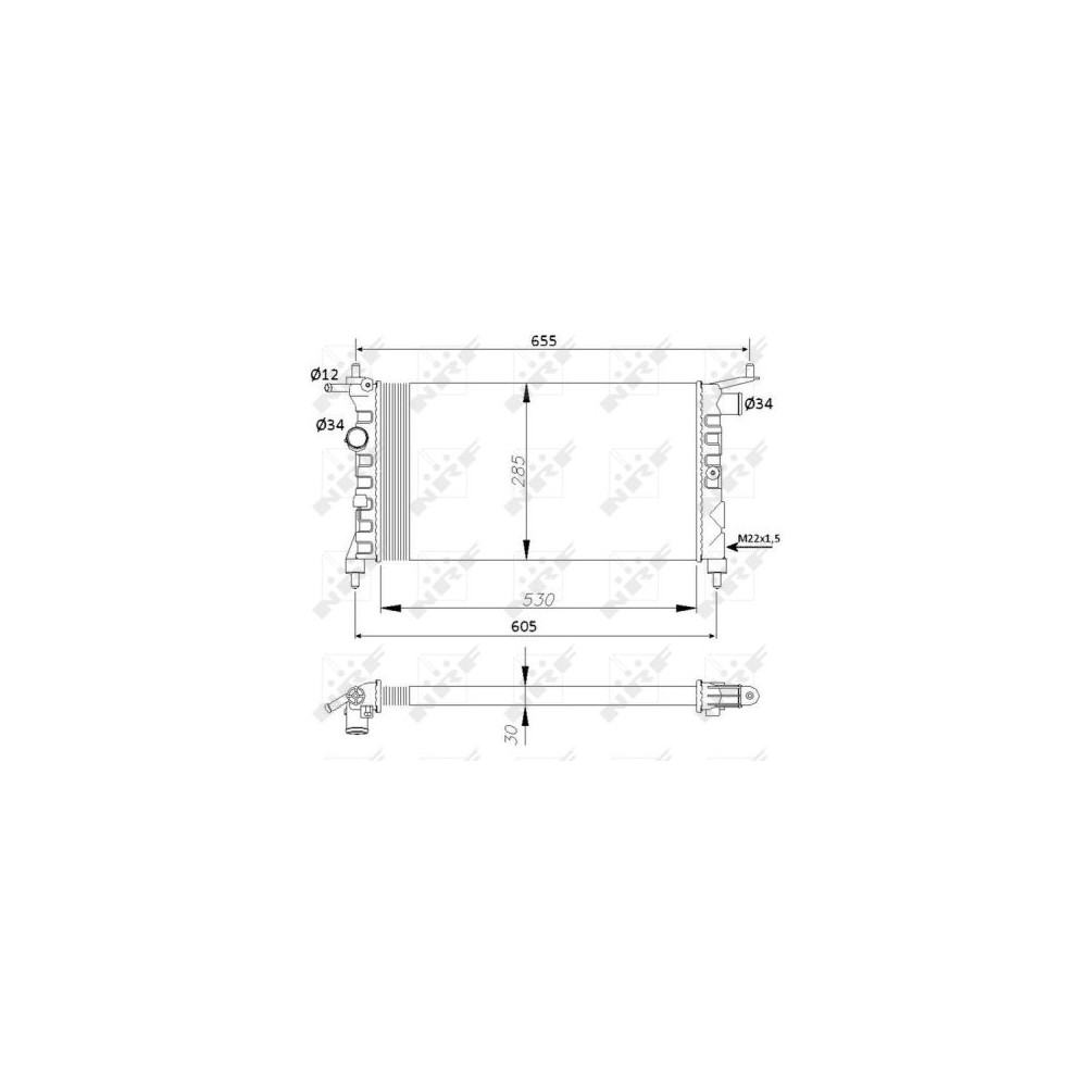 NRF Kühler, Motorkühlung 50551