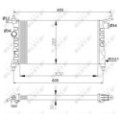 NRF Kühler, Motorkühlung 50551