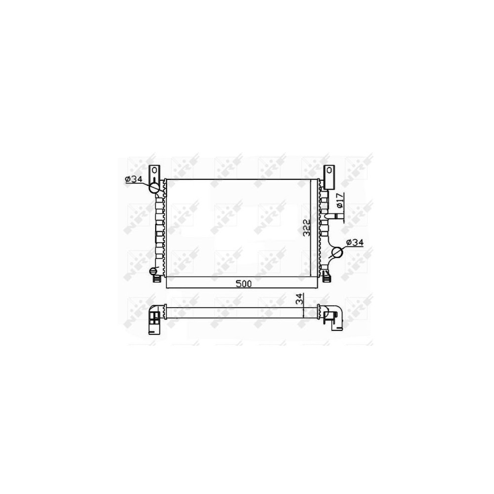 NRF Kühler, Motorkühlung 506224