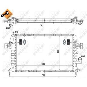 NRF EASY FIT Kühler, Motorkühlung 506616