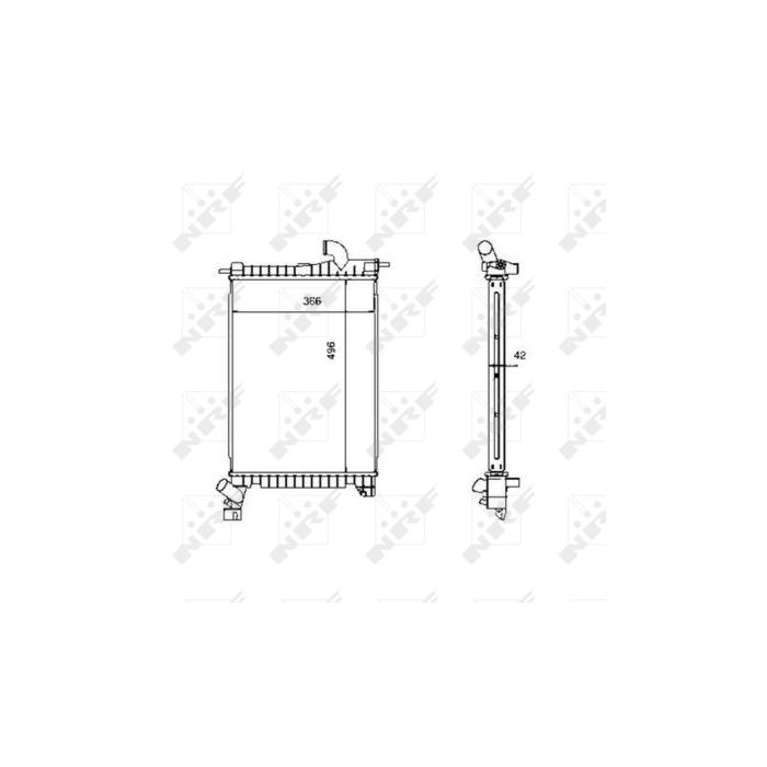 NRF EASY FIT Kühler, Motorkühlung 507527