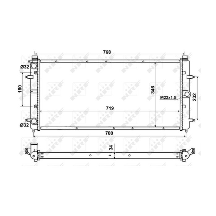 NRF EASY FIT Kühler, Motorkühlung 509514