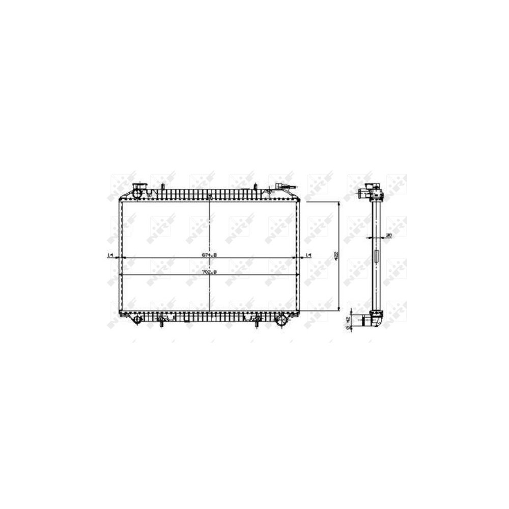 NRF EASY FIT Kühler, Motorkühlung 509534