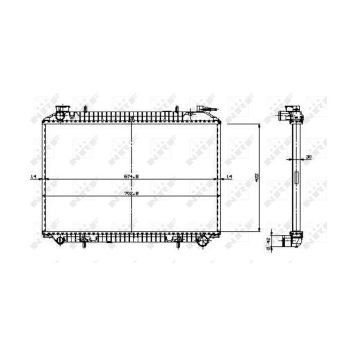 NRF EASY FIT Kühler, Motorkühlung 509534