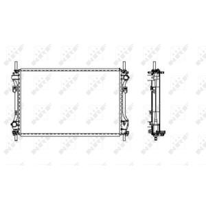 NRF EASY FIT Kühler, Motorkühlung 509696