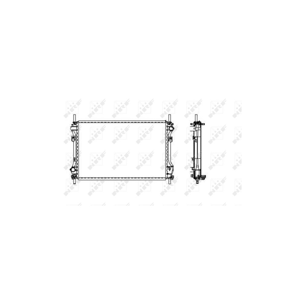 NRF EASY FIT Kühler, Motorkühlung 509696
