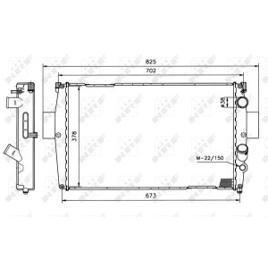 NRF Kühler, Motorkühlung 51538