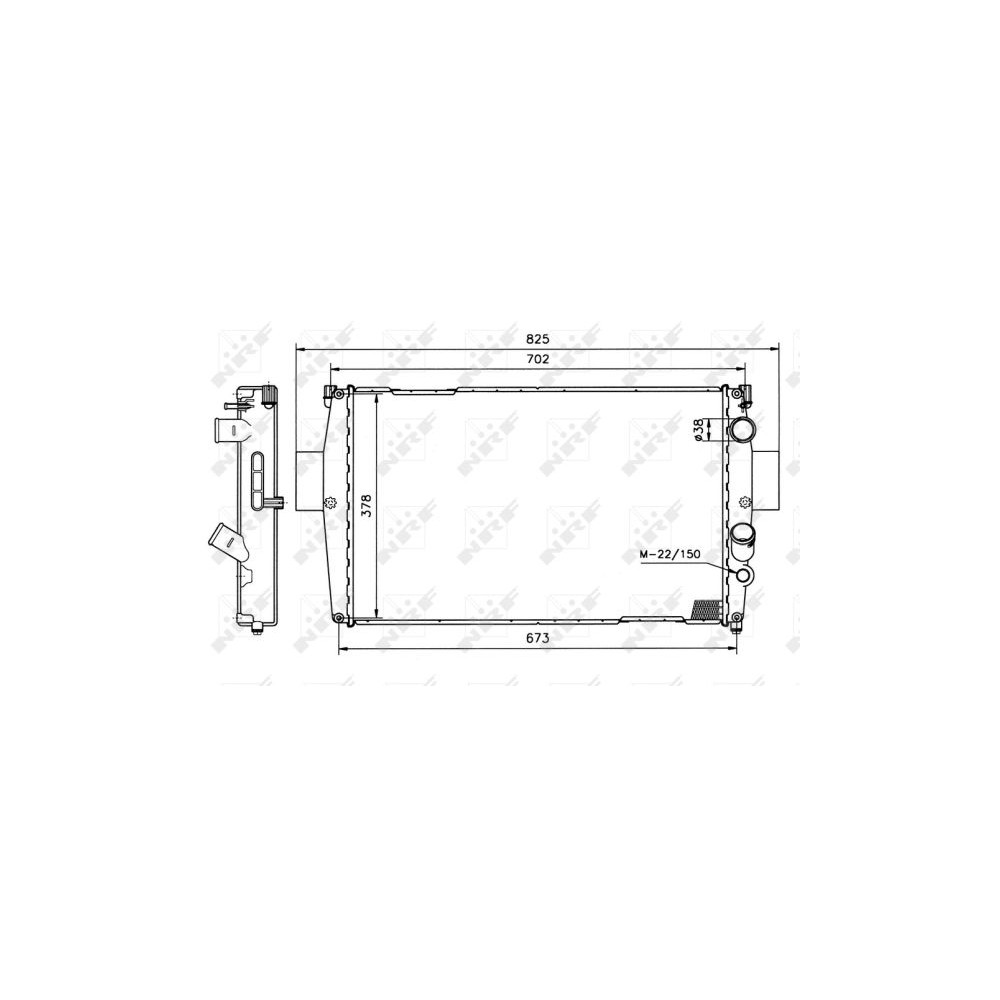 NRF Kühler, Motorkühlung 51538