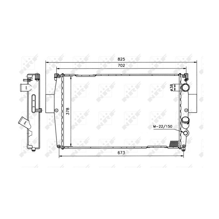 NRF Kühler, Motorkühlung 51538