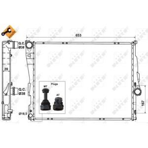 NRF EASY FIT Kühler, Motorkühlung 51582