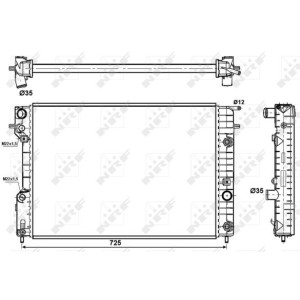 NRF EASY FIT Kühler, Motorkühlung 519689