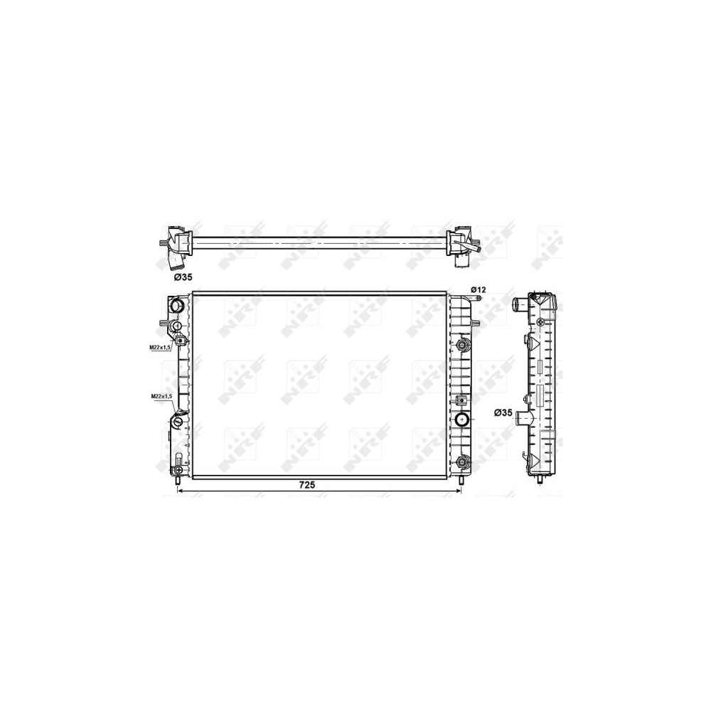 NRF EASY FIT Kühler, Motorkühlung 519689