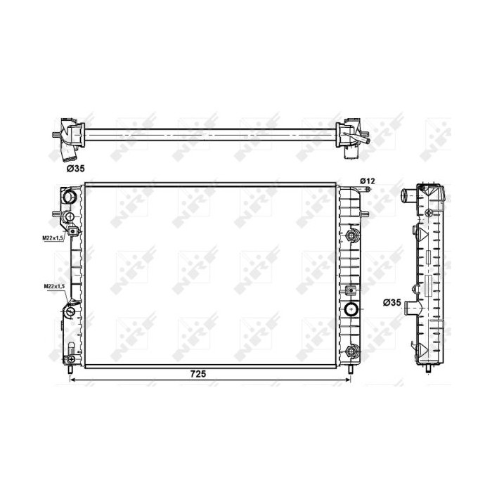 NRF EASY FIT Kühler, Motorkühlung 519689