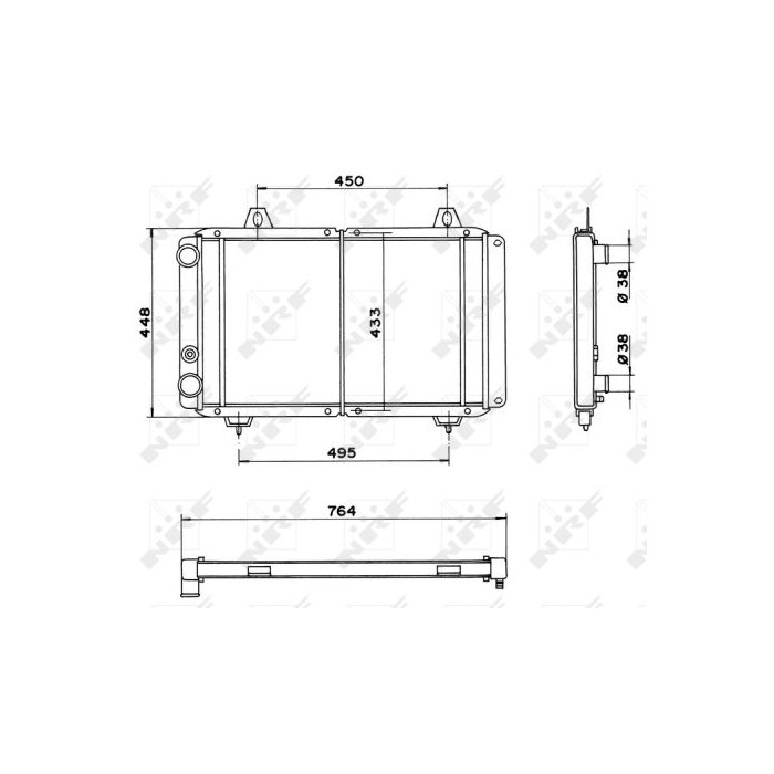 NRF Kühler, Motorkühlung 52035