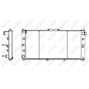 NRF Kühler, Motorkühlung 52121