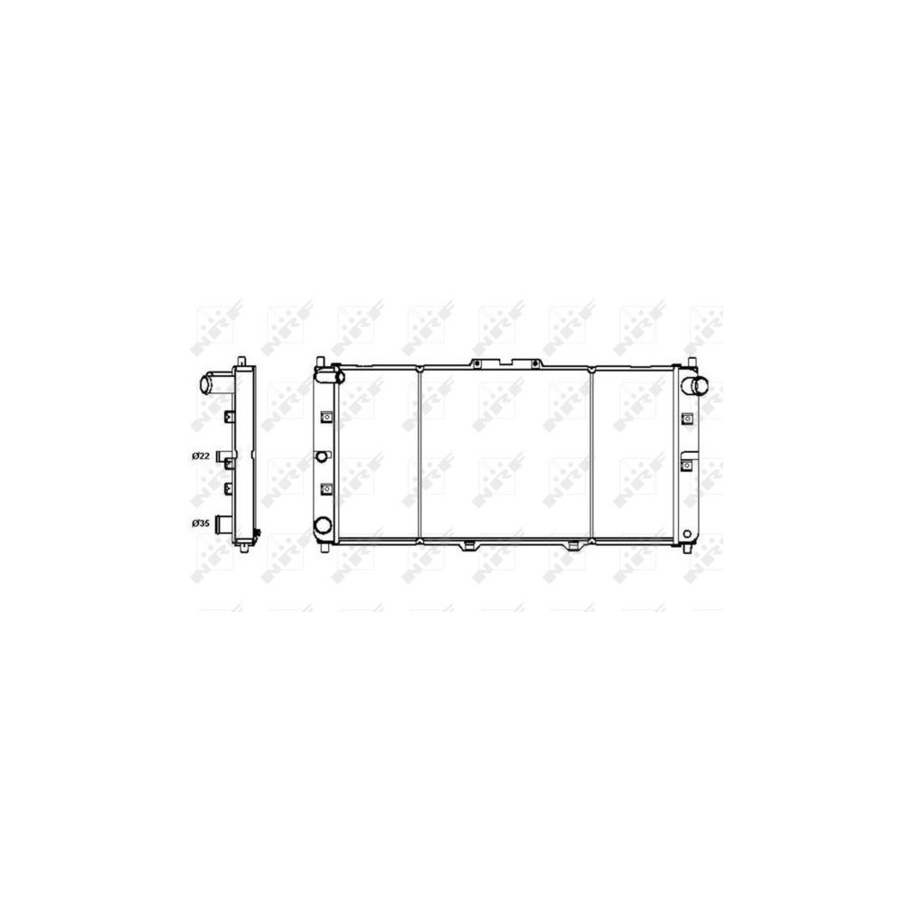 NRF Kühler, Motorkühlung 52121