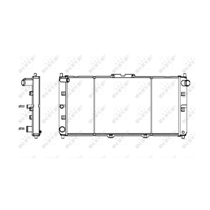 NRF Kühler, Motorkühlung 52121