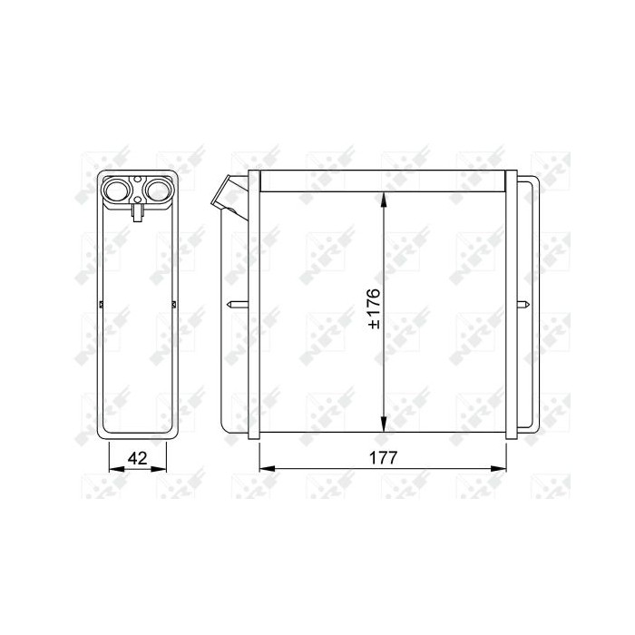 NRF Wärmetauscher, Innenraumheizung 52219
