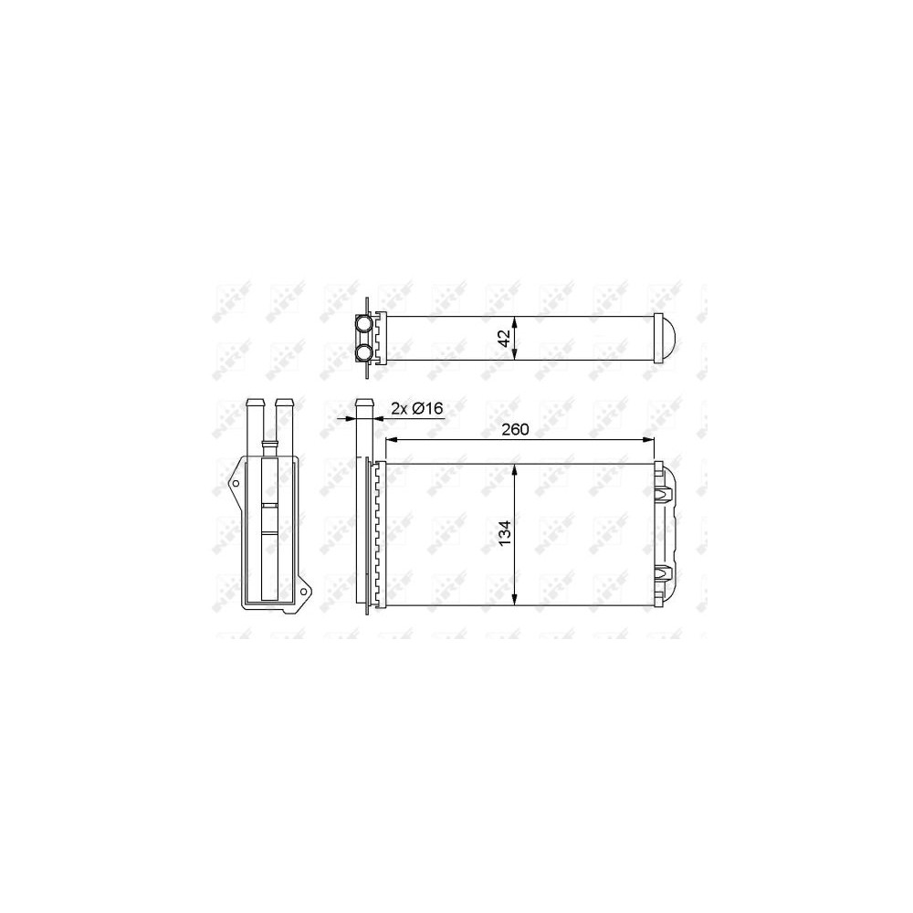 NRF Wärmetauscher, Innenraumheizung 52220
