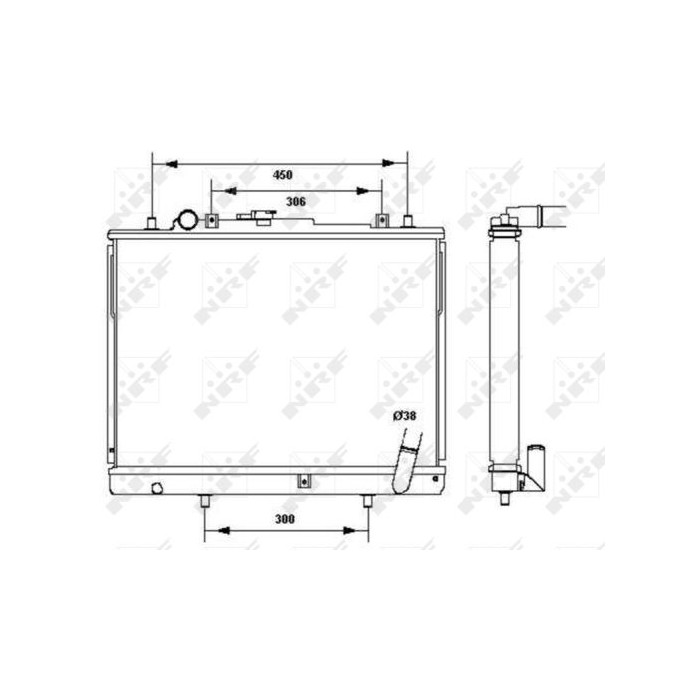 NRF Kühler, Motorkühlung 52233
