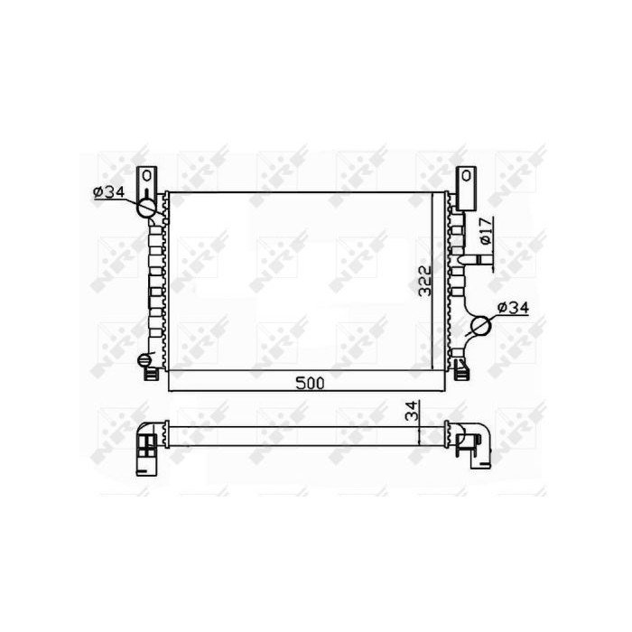 NRF Kühler, Motorkühlung 506224