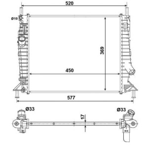 NRF EASY FIT Kühler, Motorkühlung 53028