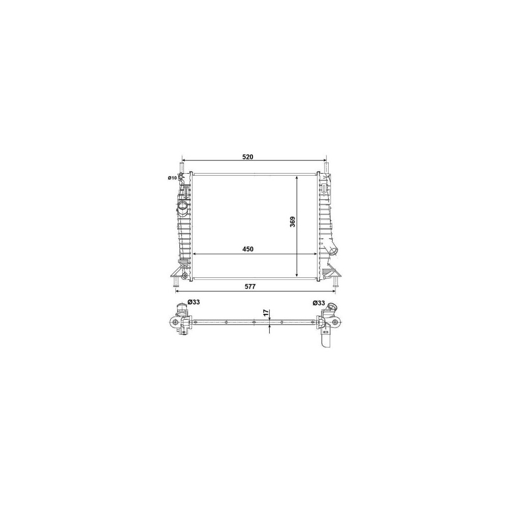 NRF EASY FIT Kühler, Motorkühlung 53028