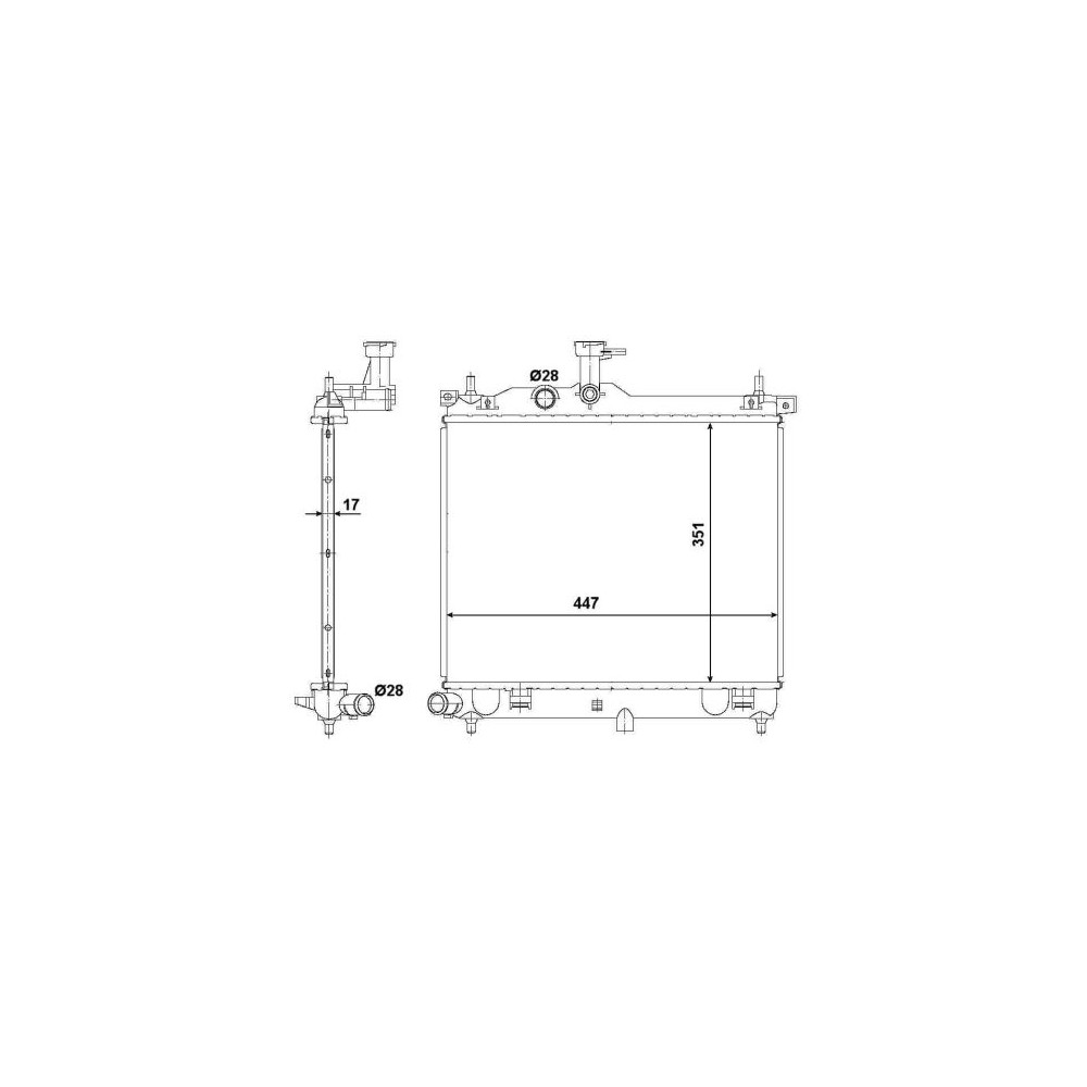NRF EASY FIT Kühler, Motorkühlung 53029