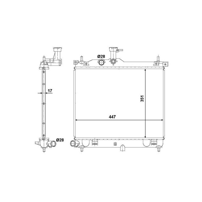 NRF EASY FIT Kühler, Motorkühlung 53029