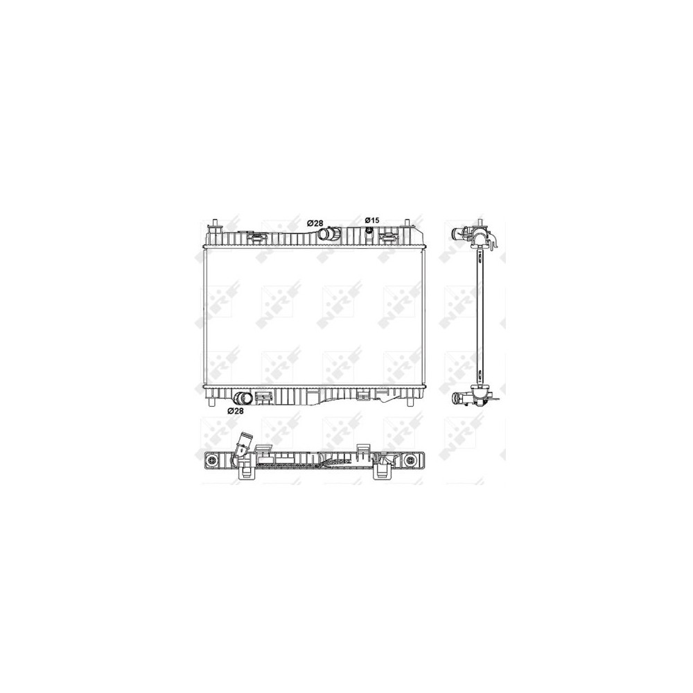 NRF Kühler, Motorkühlung 53044