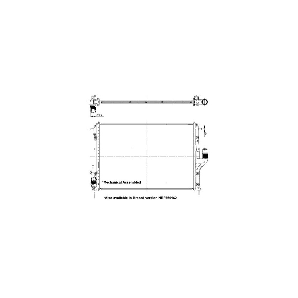 NRF Kühler, Motorkühlung 53092