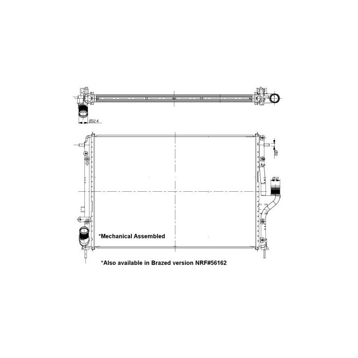 NRF Kühler, Motorkühlung 53092