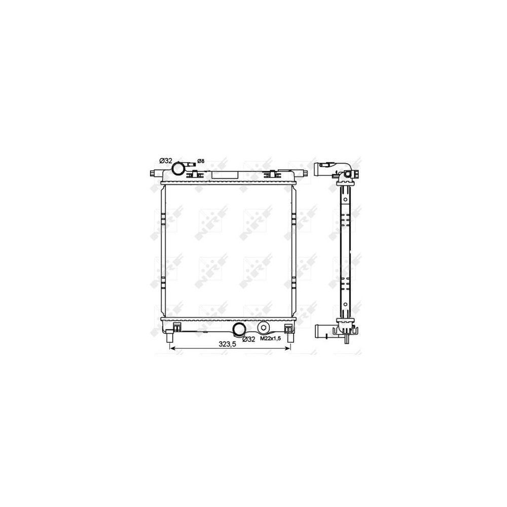 NRF Kühler, Motorkühlung 53101