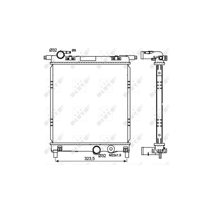 NRF Kühler, Motorkühlung 53101