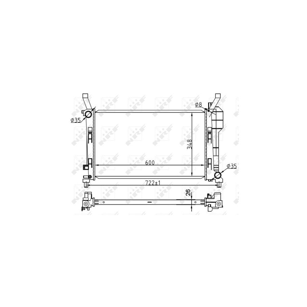 NRF EASY FIT Kühler, Motorkühlung 53106