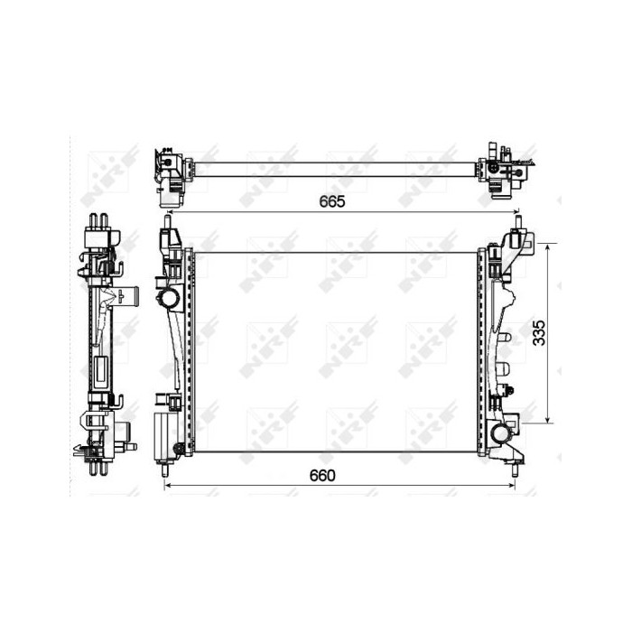 NRF Kühler, Motorkühlung 53115