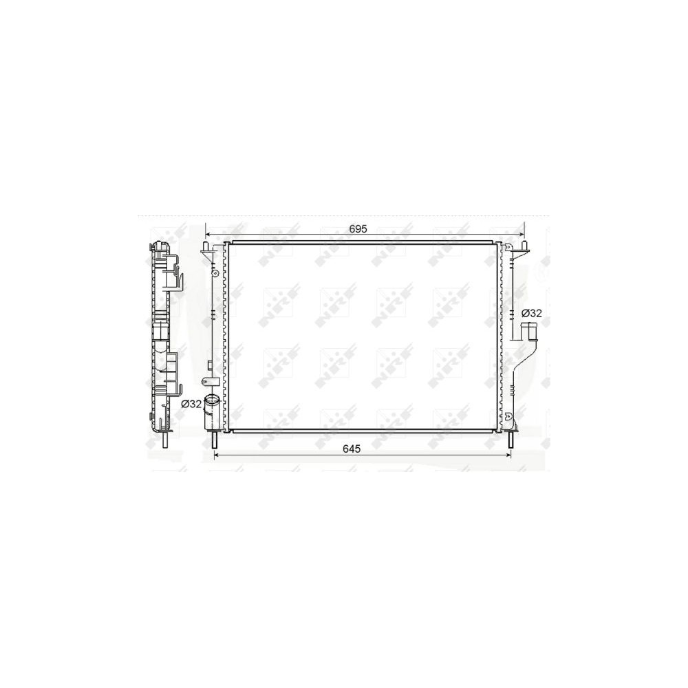 NRF EASY FIT Kühler, Motorkühlung 53118
