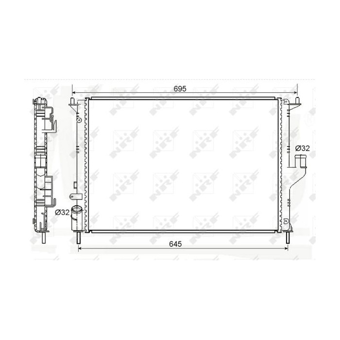 NRF EASY FIT Kühler, Motorkühlung 53118