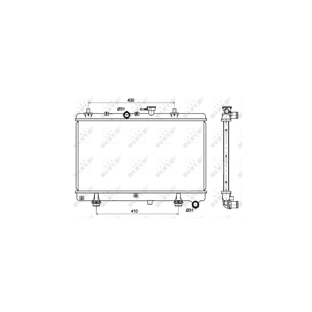 NRF Kühler, Motorkühlung 53121