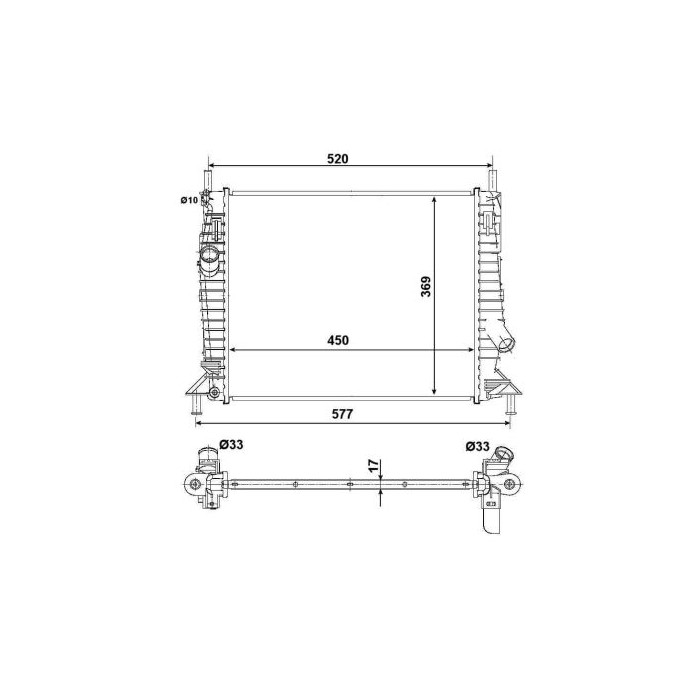 NRF EASY FIT Kühler, Motorkühlung 53028