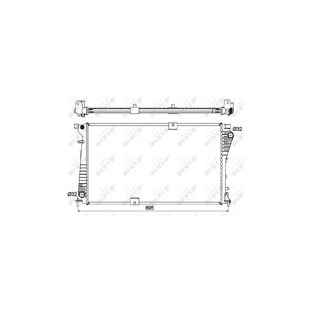 NRF Kühler, Motorkühlung 53123