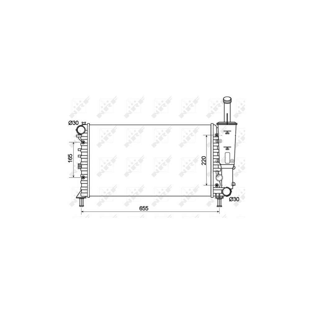 NRF Kühler, Motorkühlung 53124