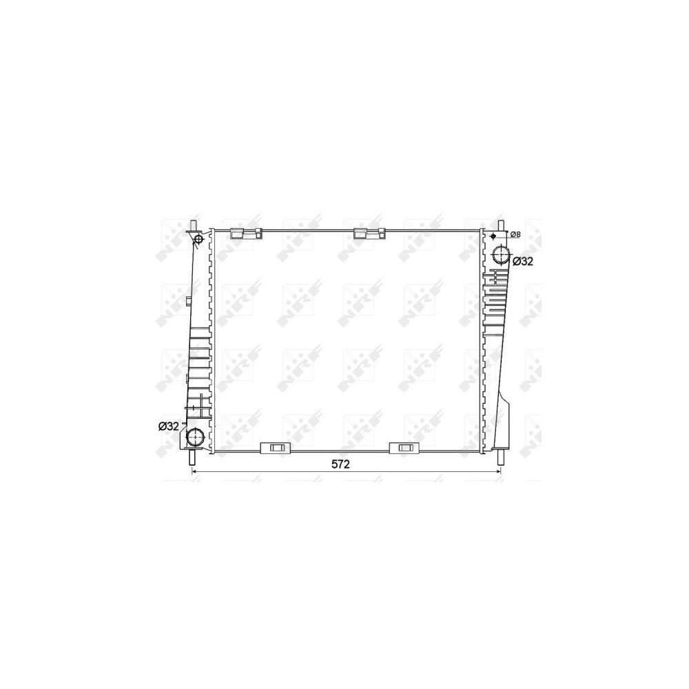 NRF Kühler, Motorkühlung 53125