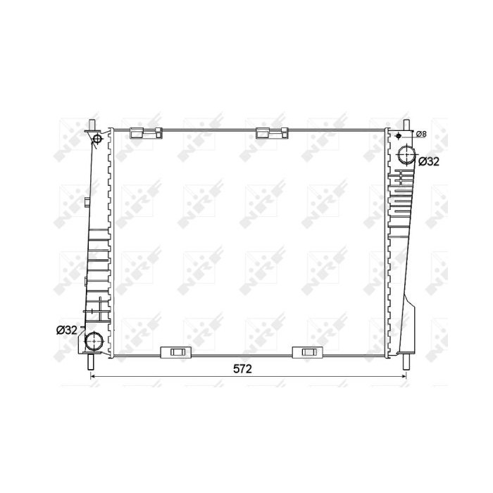 NRF Kühler, Motorkühlung 53125